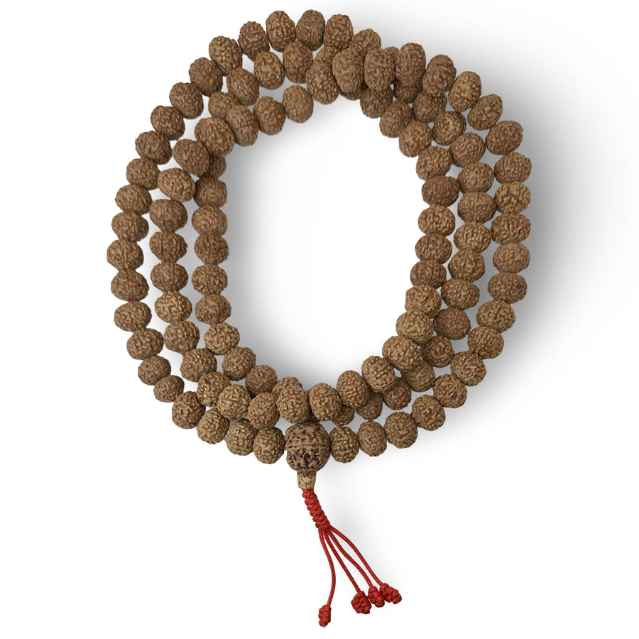 Rudraksha Mala (⌀ 8 mm) «8 Faces» - Atelier Tibet