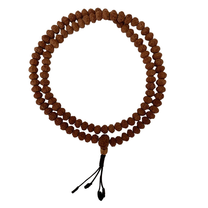 Rudraksha Mala (⌀ 9 mm) «9 Faces» - Atelier Tibet