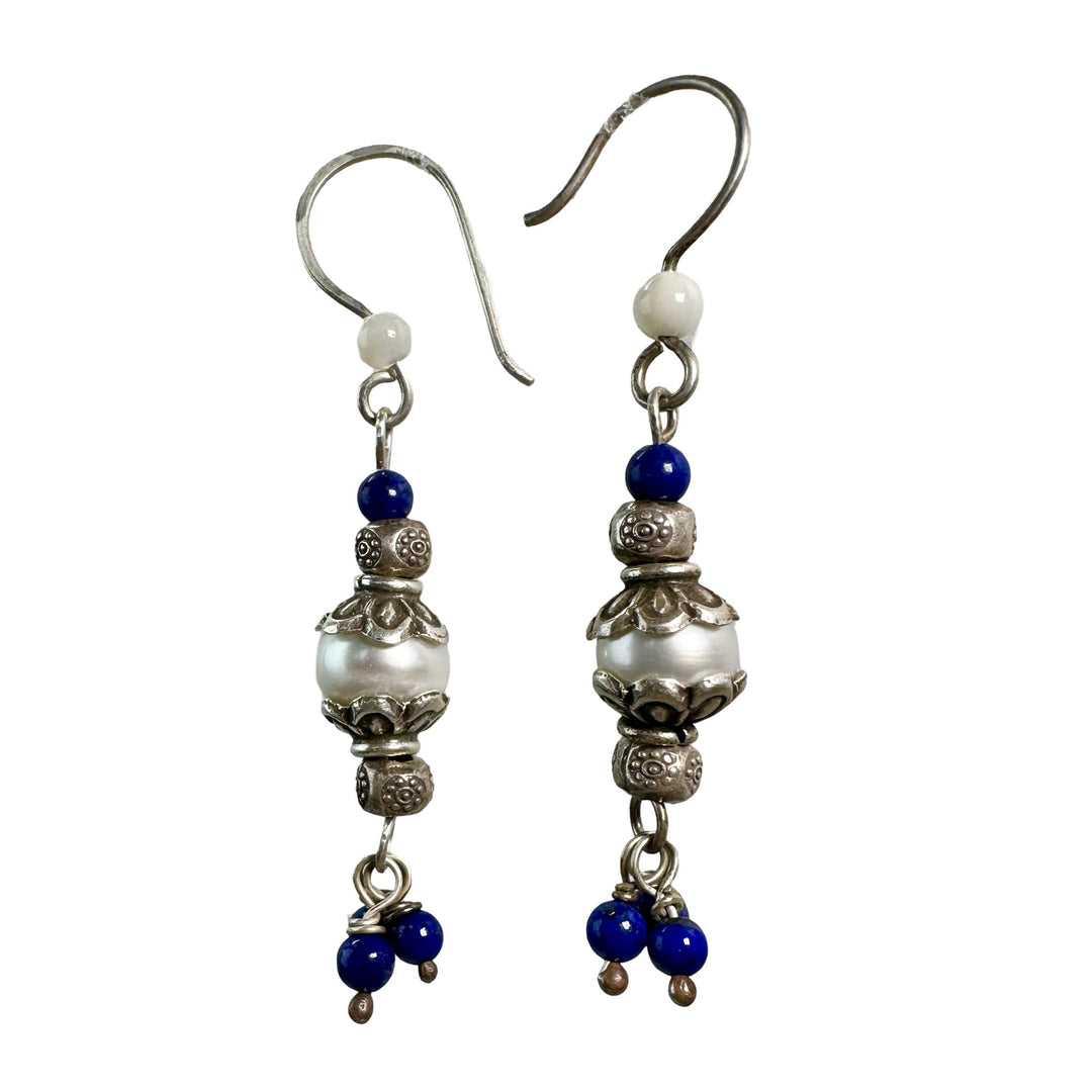 Traditionelle Perl - und Lapis - Anhänger - Atelier Tibet