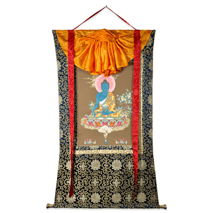 Traditionelle Thangka «Medizin Buddha» - Atelier Tibet