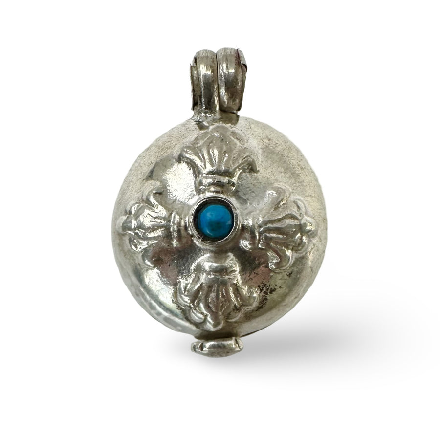 Vajra Ghau Anhänger aus Silber - Atelier Tibet