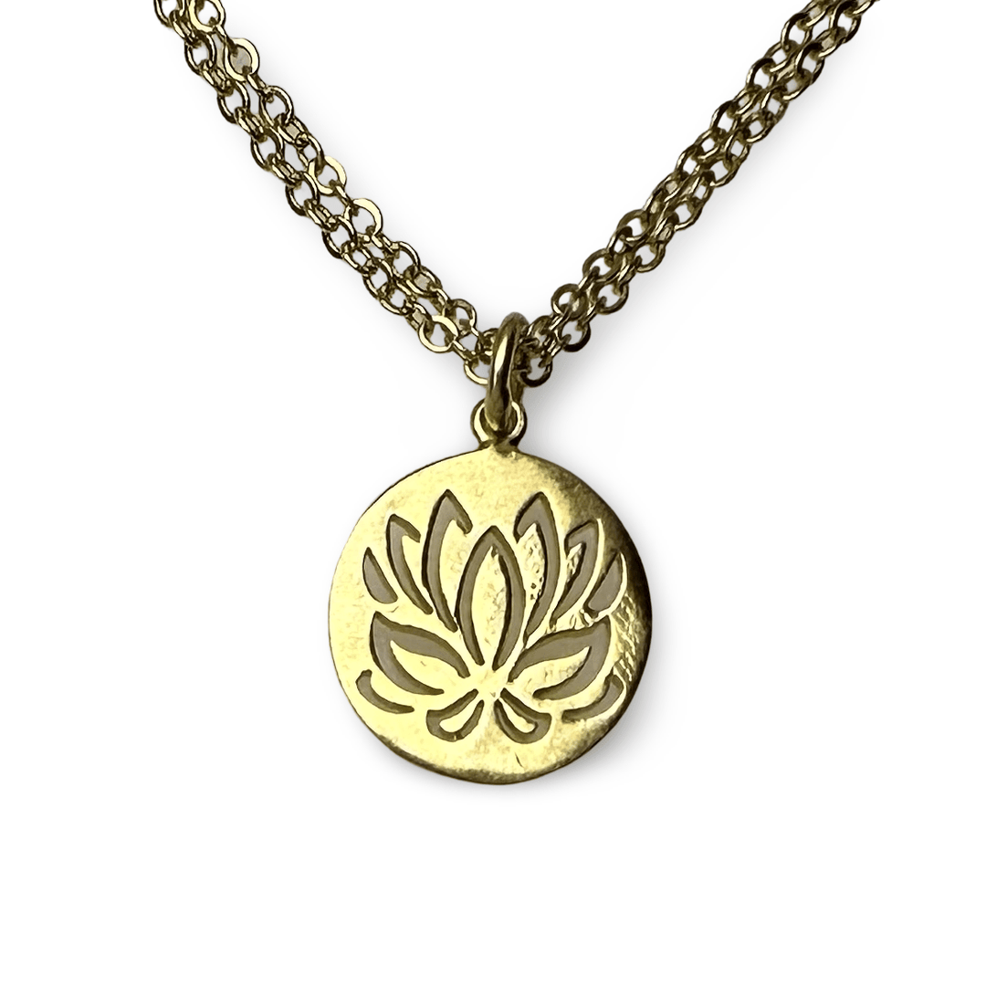 Vergoldeter Lotus - Anhänger - Atelier Tibet