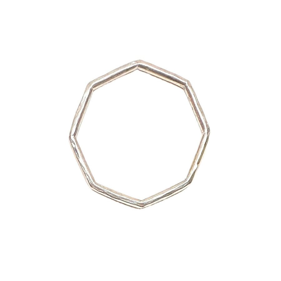 Achteckiger Silberring - Atelier Tibet