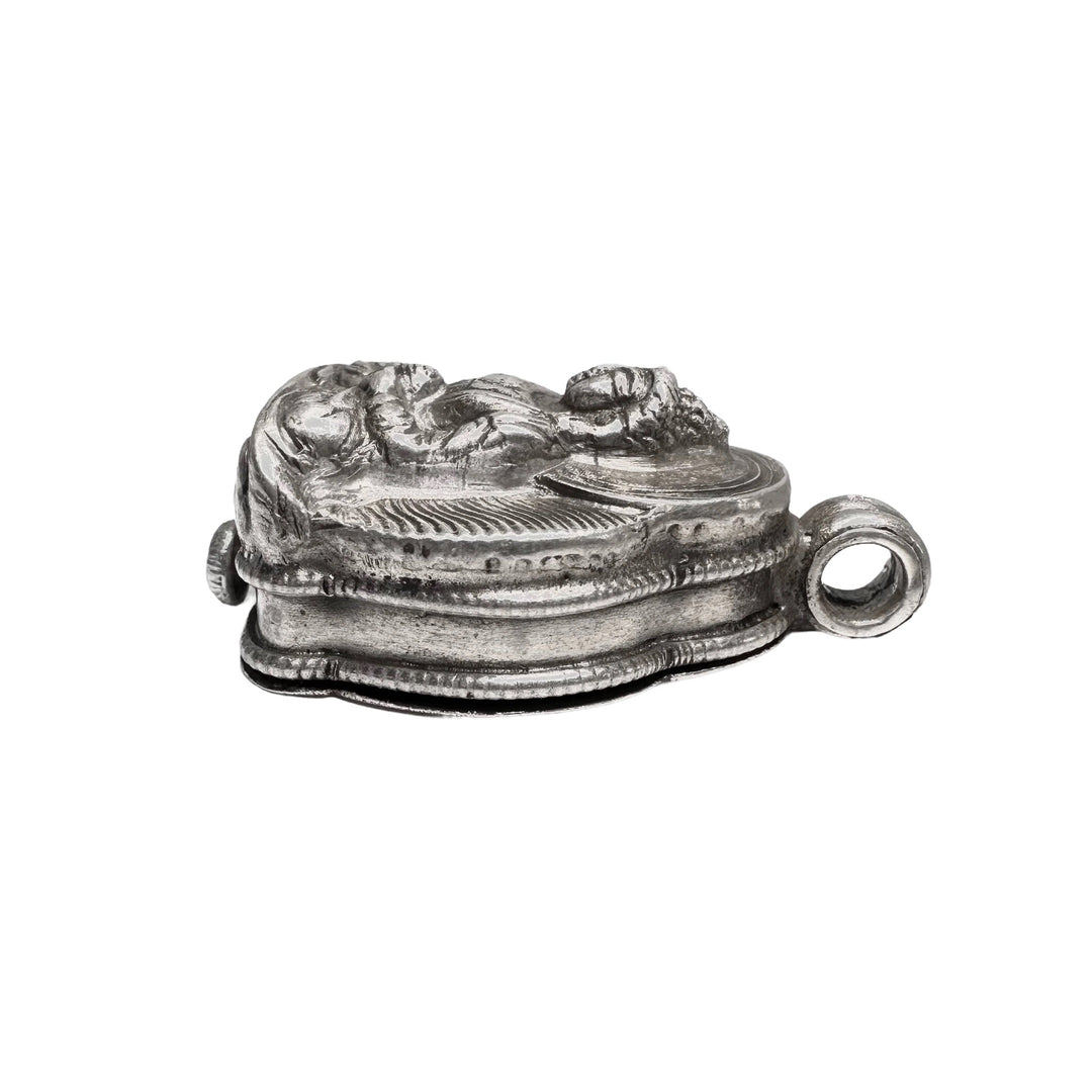 Amitabha Buddha Ghau Anhänger aus Silber - Atelier Tibet