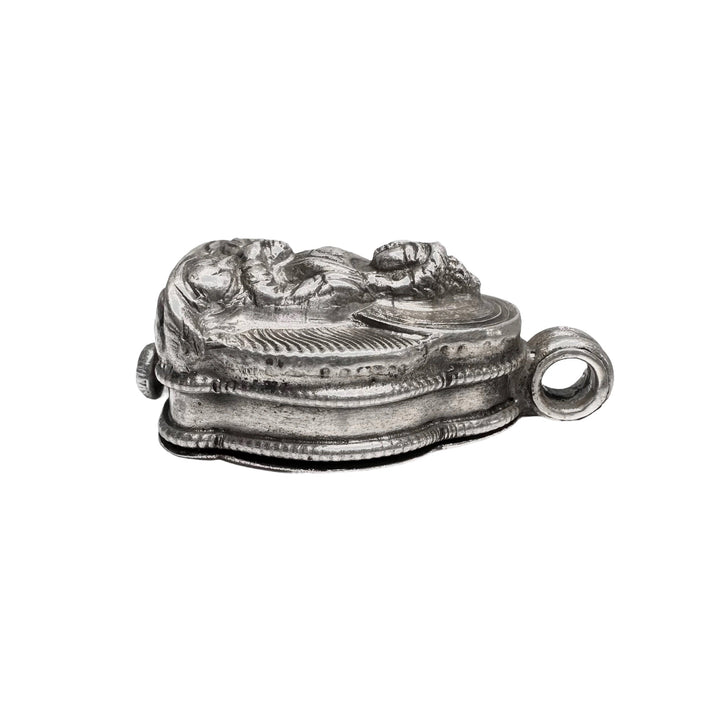 Amitabha Buddha Ghau Anhänger aus Silber - Atelier Tibet