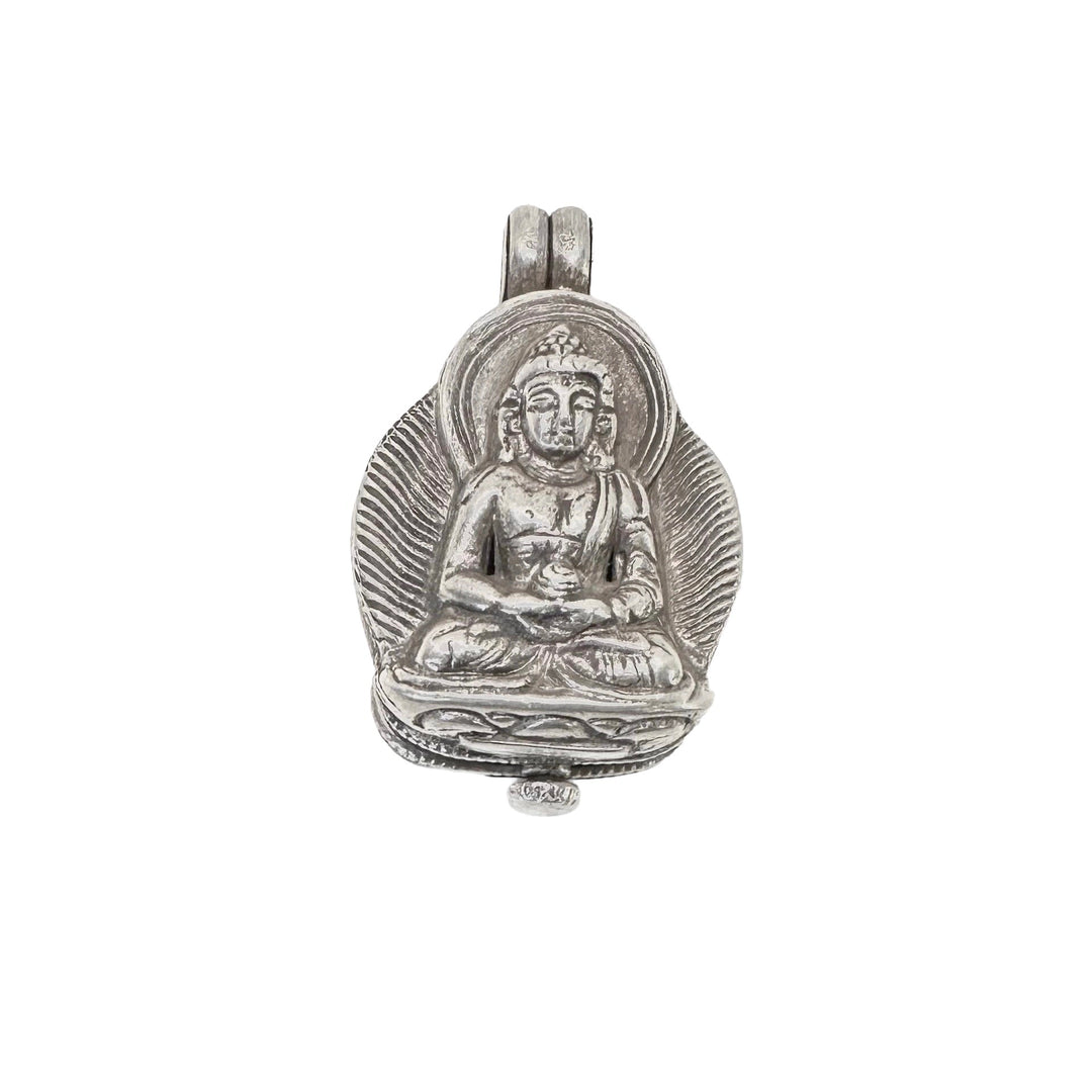Amitabha Buddha Ghau Anhänger aus Silber - Atelier Tibet