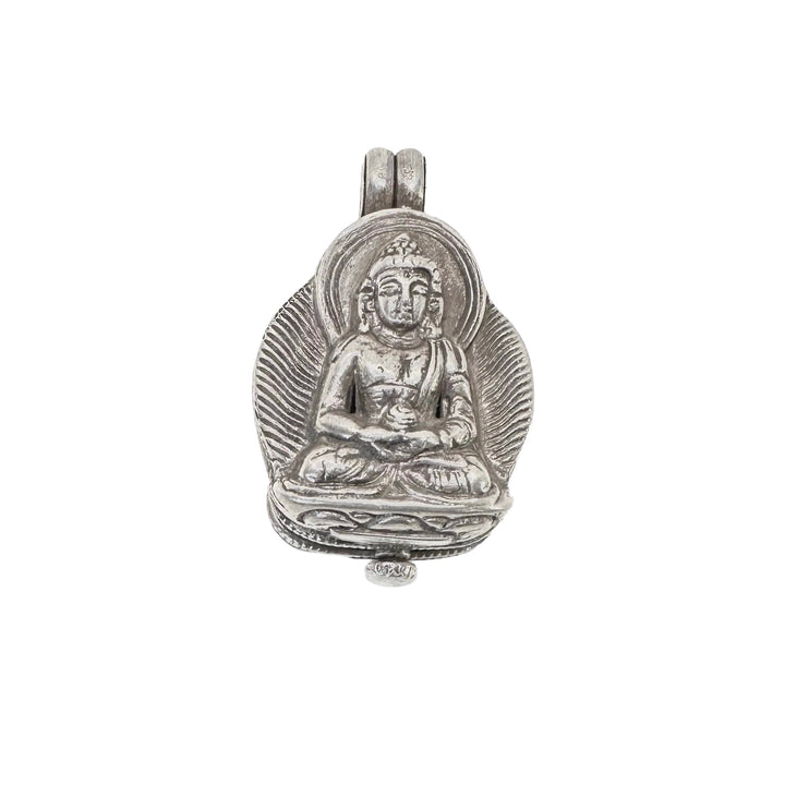 Amitabha Buddha Ghau Anhänger aus Silber - Atelier Tibet