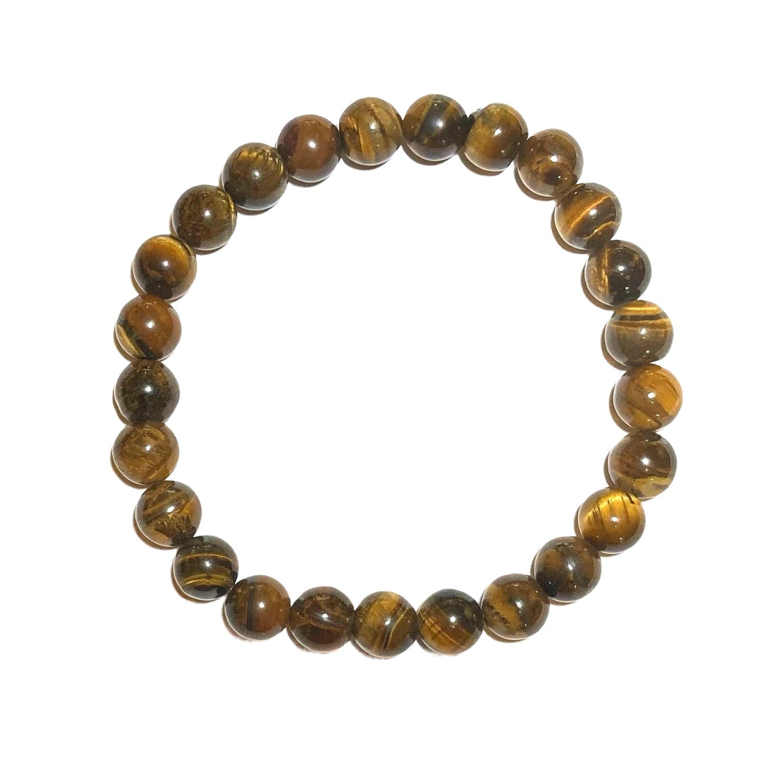 Armband Mala mit Tigerauge-Perlen - Atelier Tibet