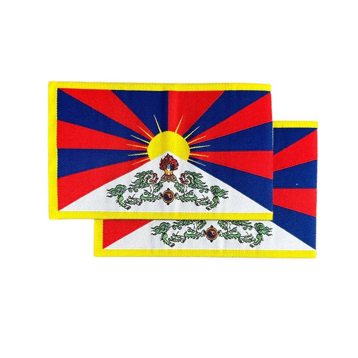 Aufbügel-Patch «Tibetische Flagge», 2er-Set - Atelier Tibet