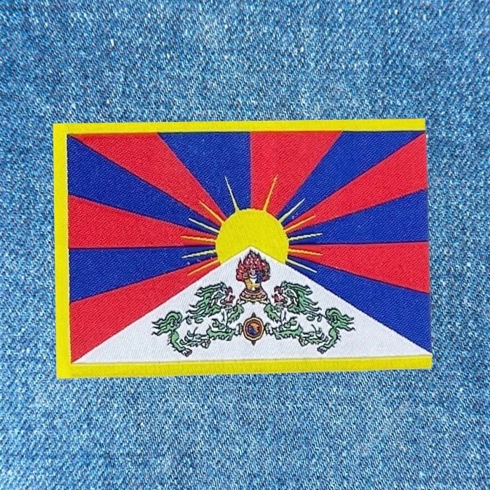 Aufbügel-Patch «Tibetische Flagge», 2er-Set - Atelier Tibet