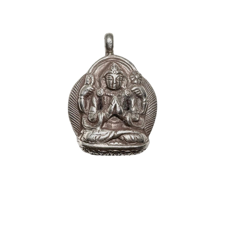 Chenrezig Anhänger aus Silber - Atelier Tibet