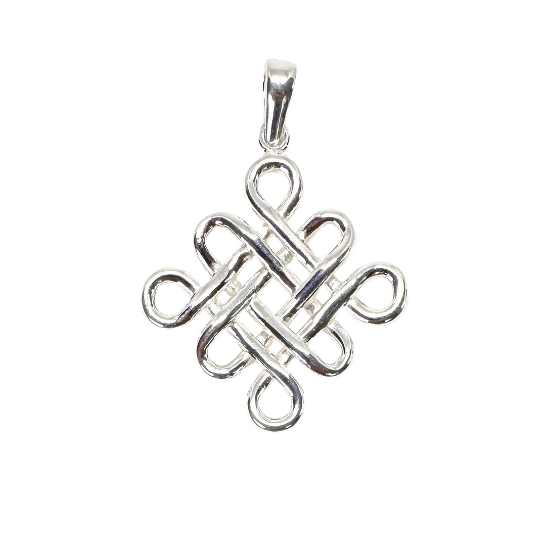 «Endloser Knoten» Silber-Anhänger - Atelier Tibet