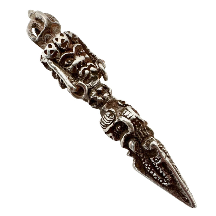 Fein gearbeiteter Silber-Phurba - Atelier Tibet