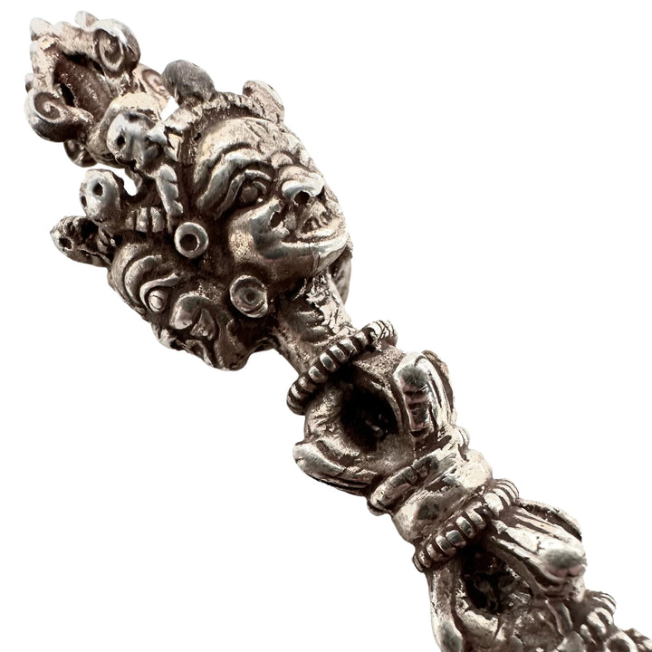 Fein gearbeiteter Silber-Phurba - Atelier Tibet
