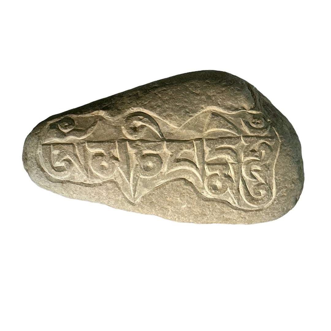 Fluss-Mantra-Steine ohne Bemalung - Atelier Tibet