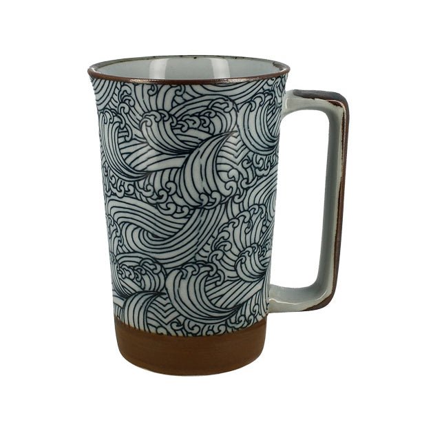 Grosse Teetasse mit Hokusai-Wellen - Atelier Tibet