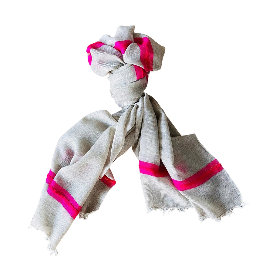Himalaya-Schal | 100 % Pashmina | Sand-Pink - Atelier Tibet