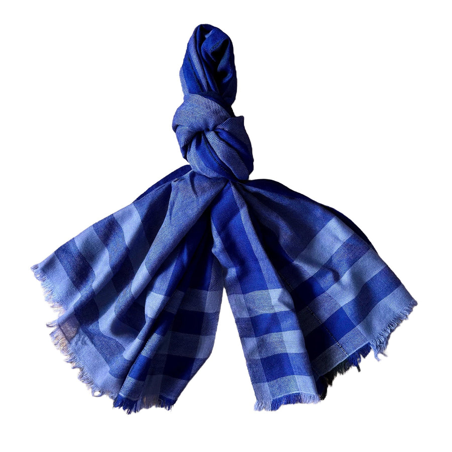 Himalaya-Schal | 80 % Pashmina 20 % Wolle | Lila-Violett - Atelier Tibet