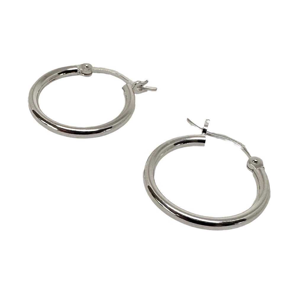 Klassische Silber-Kreolen ⌀ 20 mm - Atelier Tibet