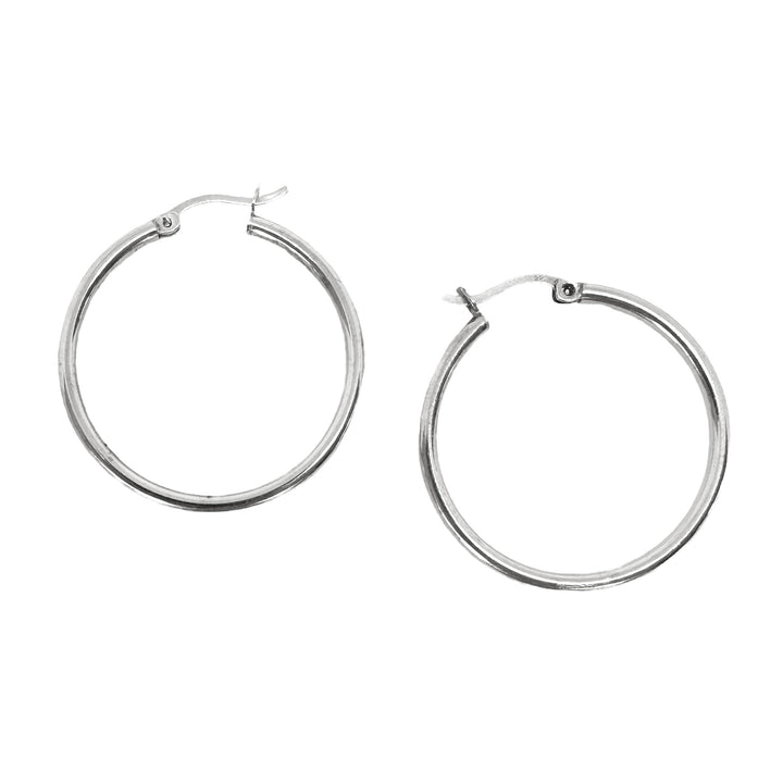 Klassische Silber-Kreolen ⌀ 30 mm - Atelier Tibet