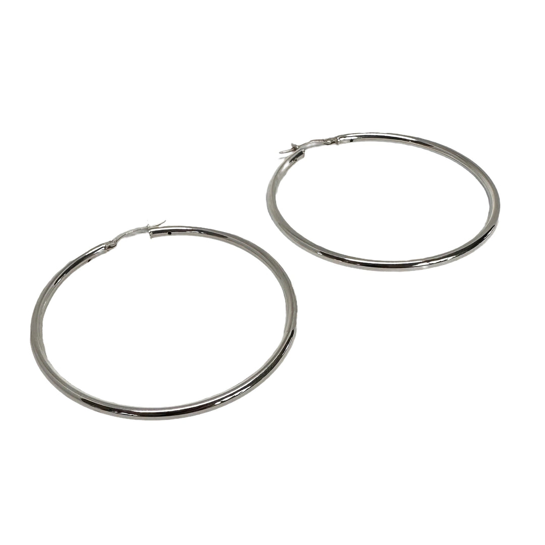 Klassische Silber-Kreolen ⌀ 50 mm - Atelier Tibet