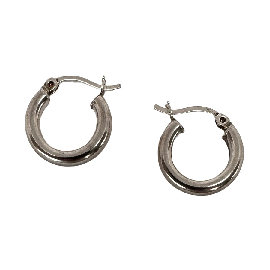 Klassische Silber-Kreolen Ø 15 mm - Atelier Tibet