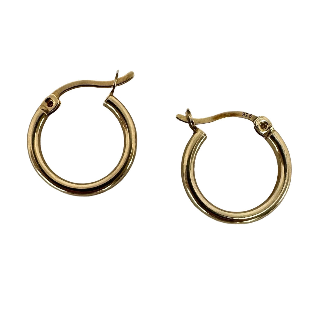 Klassische vergoldete Kreolen ⌀ 15 mm - Atelier Tibet