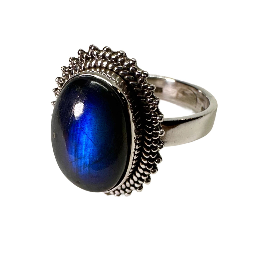 Labradorit Silberring - Atelier Tibet