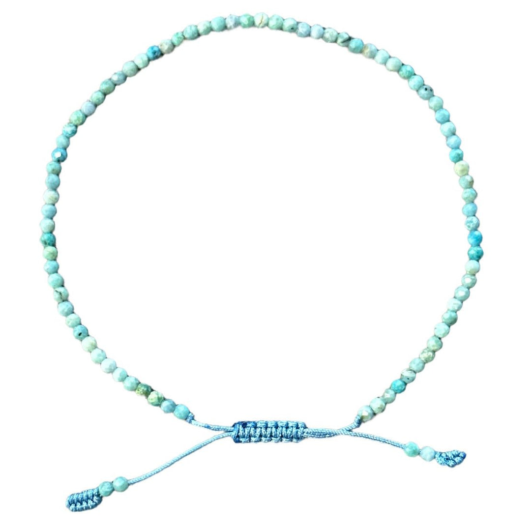 Larimar-Fusskette - Atelier Tibet