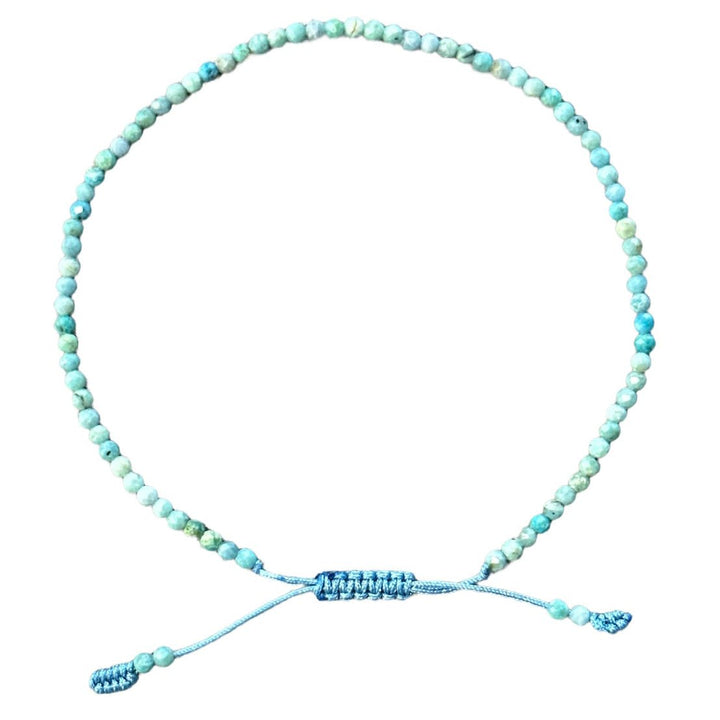 Larimar-Fusskette - Atelier Tibet