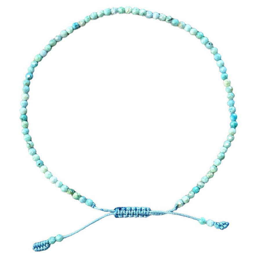 Larimar-Fusskette - Atelier Tibet