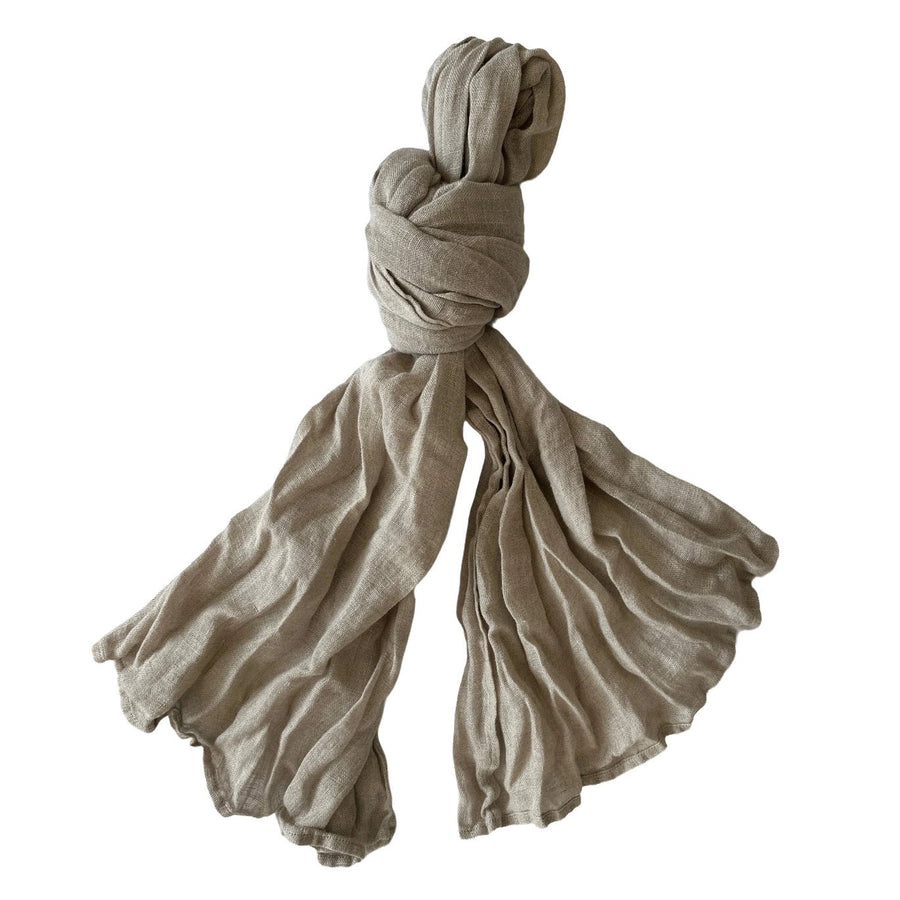 Leinen-Schal «Scheltrhi» | puder - Atelier Tibet