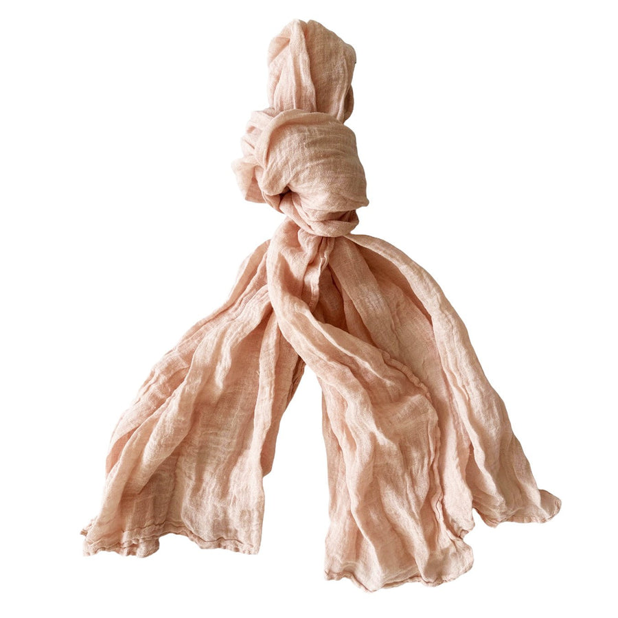 Leinen-Schal «Scheltrhi» | rosenquarz - Atelier Tibet