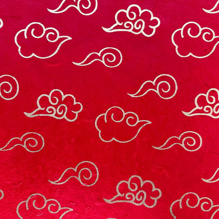 Lokta-Geschenkpapier «Wolken» - Atelier Tibet