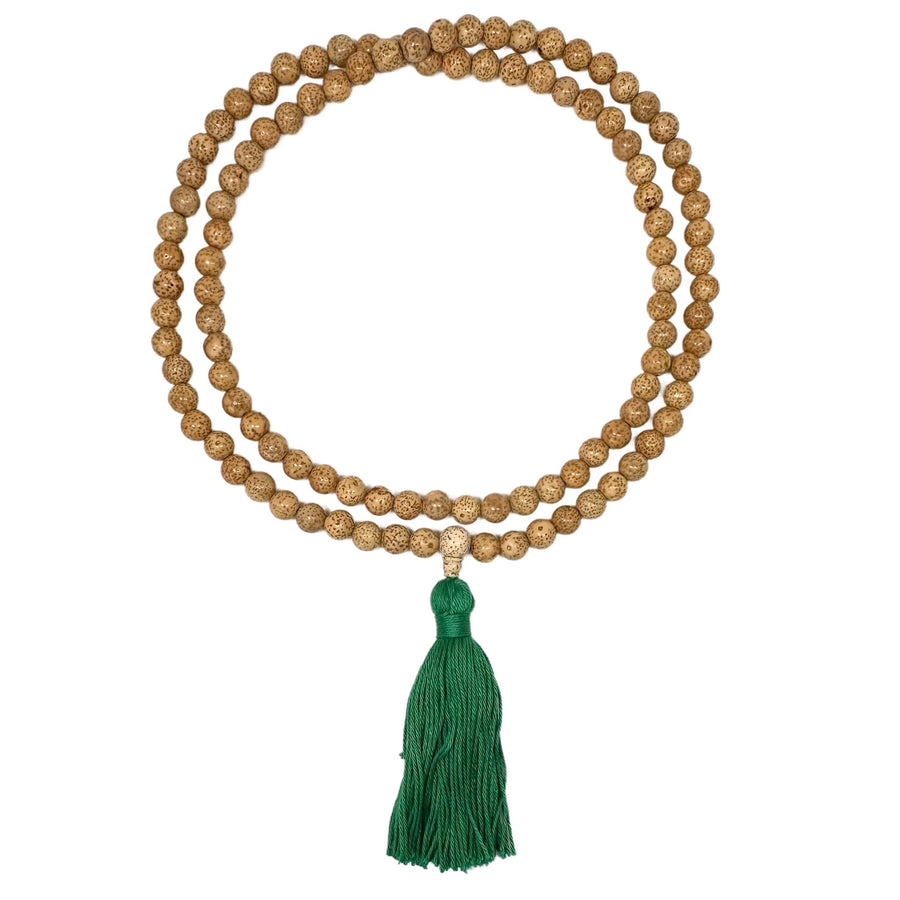 Lotus-Samen-Mala mit Quaste - Atelier Tibet