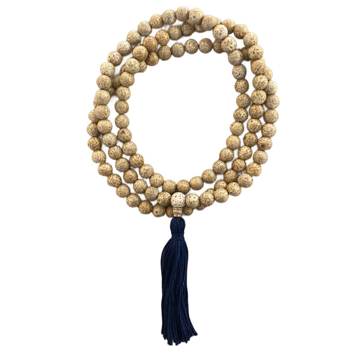 Lotus-Samen-Mala mit Quaste - Atelier Tibet