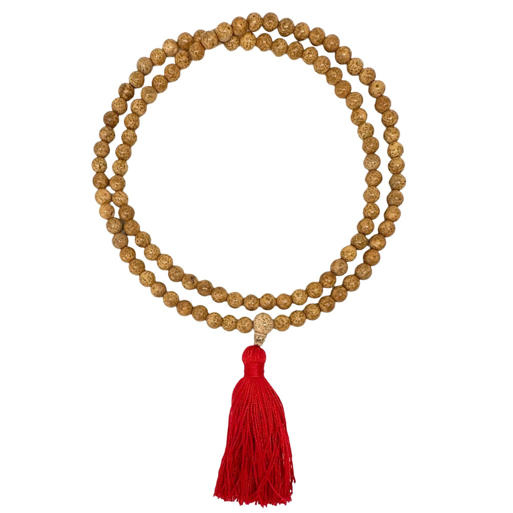 Lotus-Samen-Mala mit Quaste - Atelier Tibet