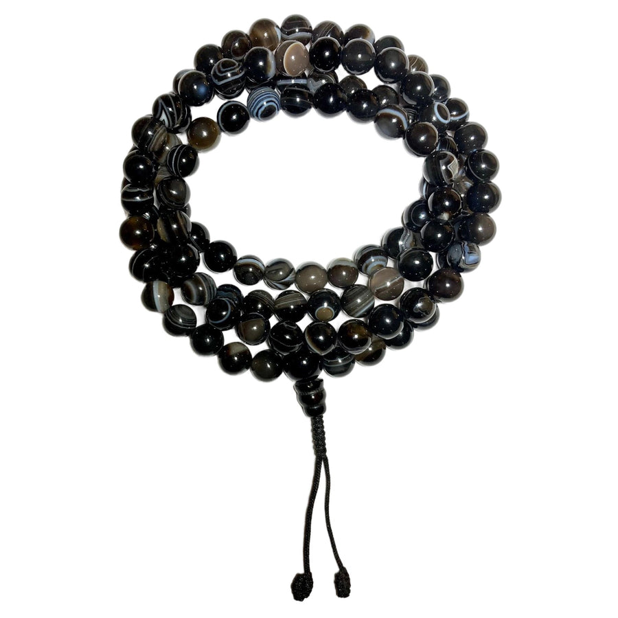 Mala Schwarzer Achat - Atelier Tibet