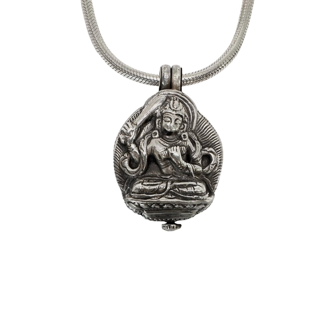 Manjushri Ghau Anhänger aus Silber - Atelier Tibet