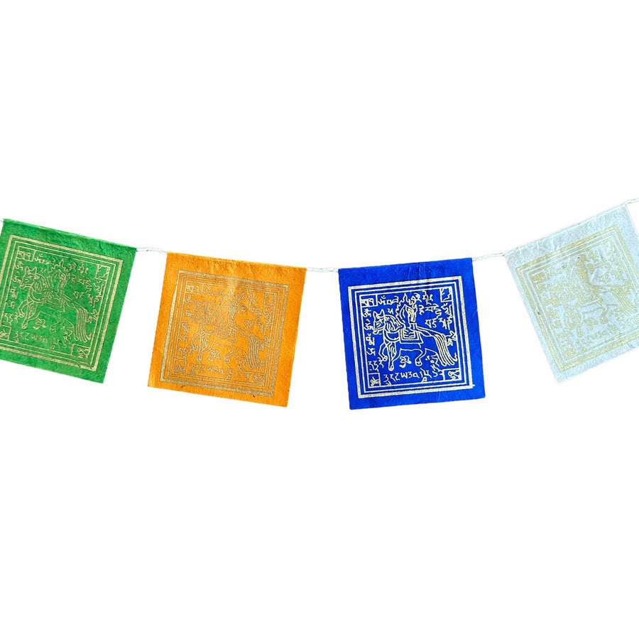 Mini-Papier-Gebetsfahnen «Windpferd» - Atelier Tibet