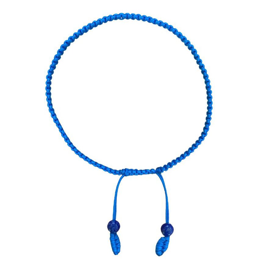 Navyblaues handgeknüpftes Armband - Atelier Tibet