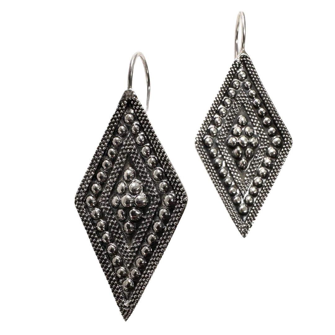 Ohranhänger in Rhombus-Form - Atelier Tibet