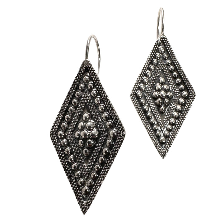Ohranhänger in Rhombus-Form - Atelier Tibet