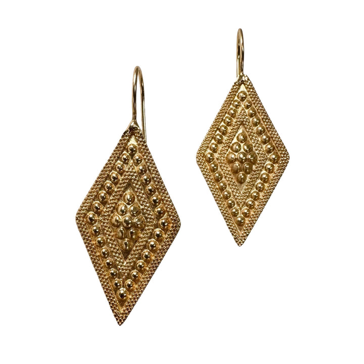 Ohranhänger in Rhombus-Form - Atelier Tibet