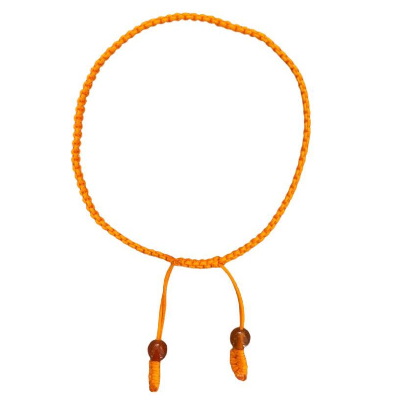 Oranges handgeknüpftes Armband - Atelier Tibet