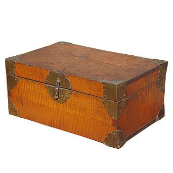 Schöne Holz-Truhe aus Tibet - Atelier Tibet