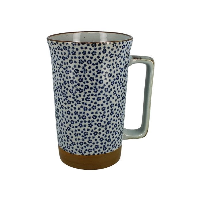Sehr grosse Tasse mit Blumen-Motiv - Atelier Tibet
