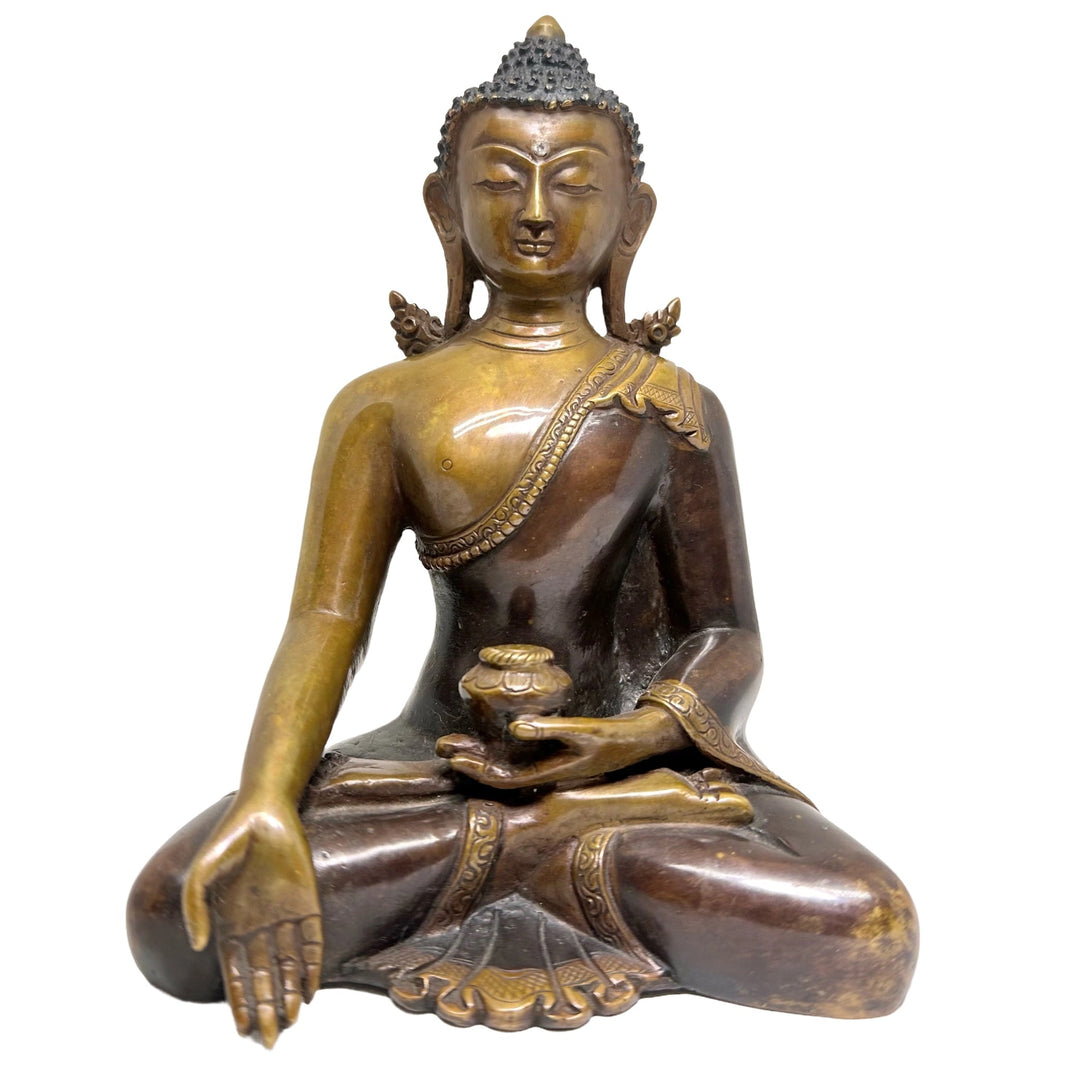 Shakyamuni Buddha Statue mit Gewährungs-Geste - Atelier Tibet