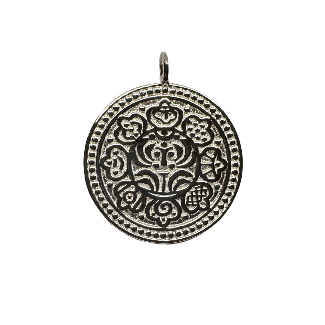 Silber-Anhänger «Tangka Münze» - Atelier Tibet