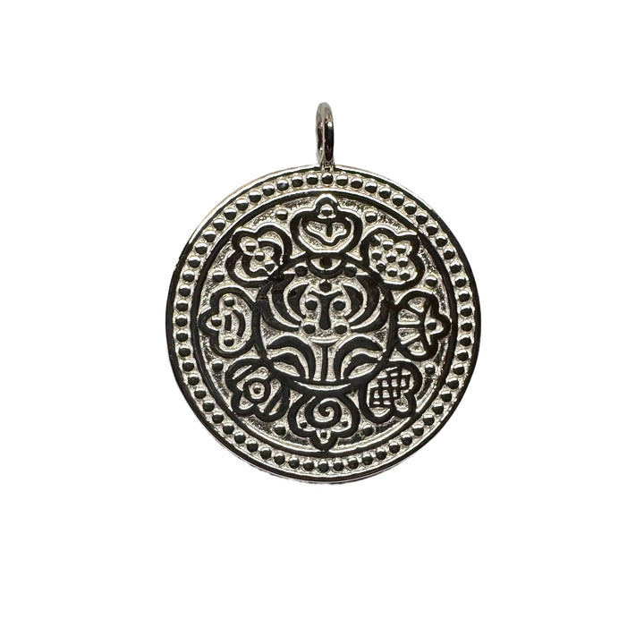 Silber-Anhänger «Tangka Münze» - Atelier Tibet